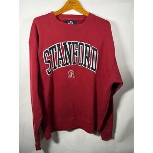 Stanford Cardinal Crewneck Sweatshirt Red Mens XL J‎ America Performance